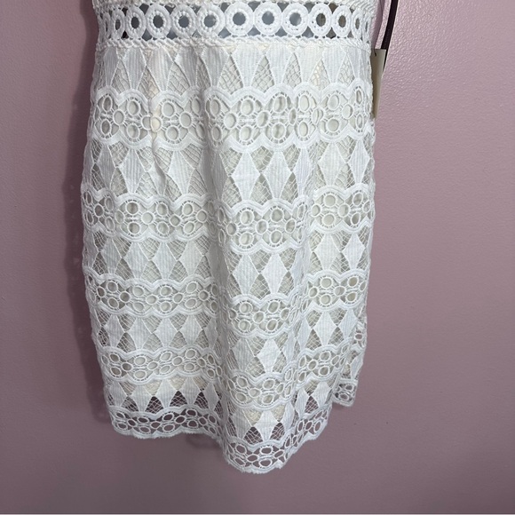 Lulu’s NWT cream lace sheath dress size medium - Picture 7 of 10